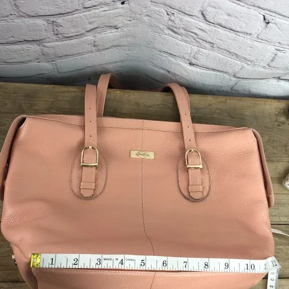 Onna Erlich convertible pink pebbled leather bag - Picture 13 of 16